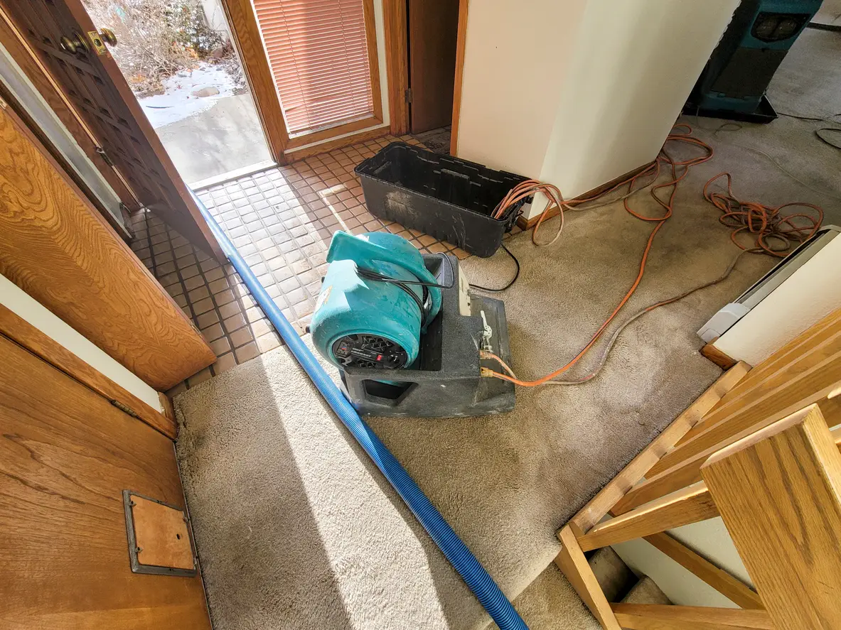 Water damage restoration in a Indianapolis home